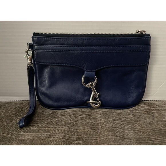 Rebecca Minkoff Womens Skinny MAC Wristlet Leather Clutch - Picture 7 of 8